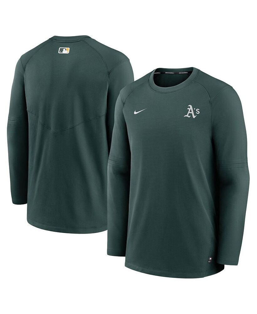 Men's Green Oakland Athletics Authentic Collection Logo Performance Long Sleeve T-shirt