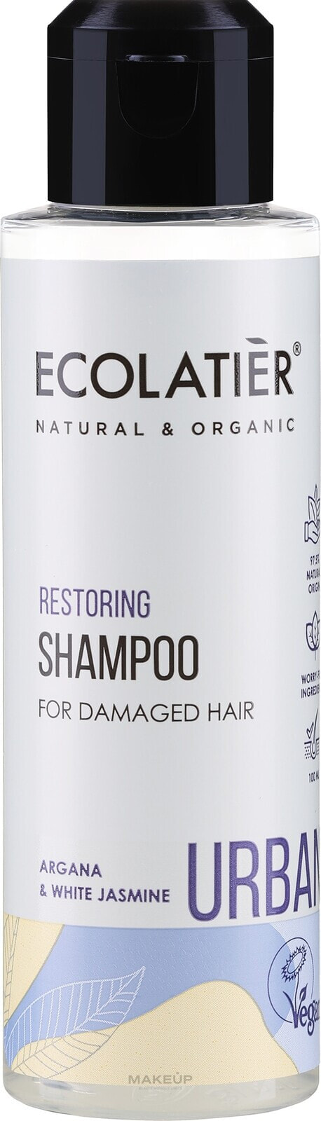 Regenerierendes Shampoo mit Argan und weißem Jasmin für strapaziertes Haar - Ecolatier Urban Restoring Shampoo