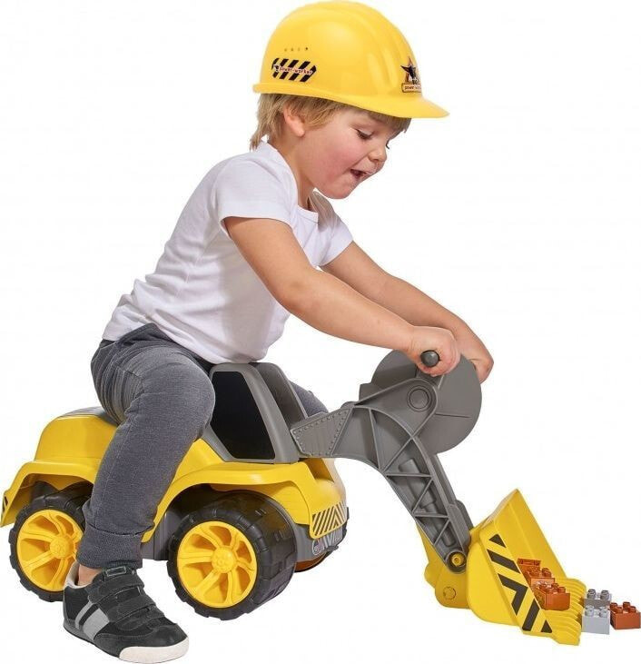 Детская каталка или качалка для малышей Big Jeździk Power-Worker Maxi-Loader - yellow / gray