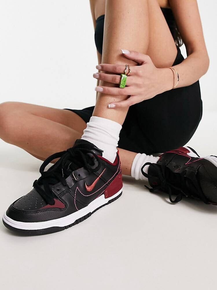 Nike – Dunk Low Disrupt 2 – Sneaker in Schwarz und Canyon Rust
