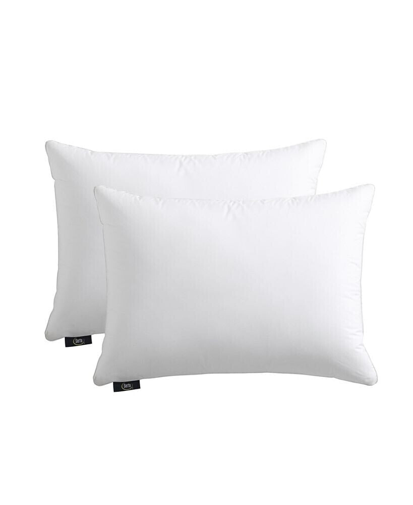 Serta heiQ Cooling Softy-Around Feather & Down 2-Pack Pillow, King