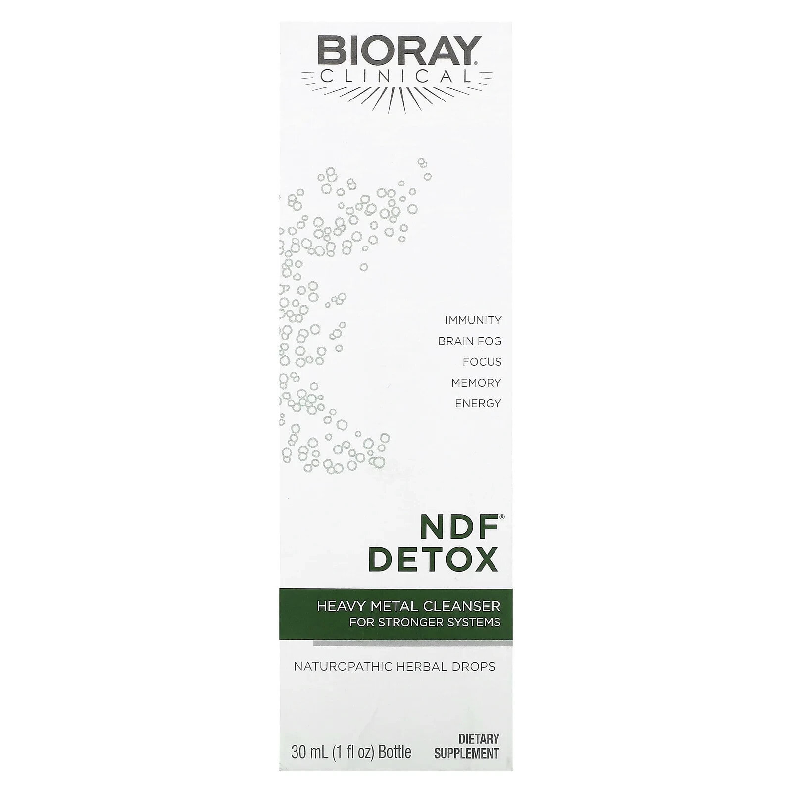 Bioray Inc., NDF (натуральный органический детокс), 1 жидкая унция (30 мл)