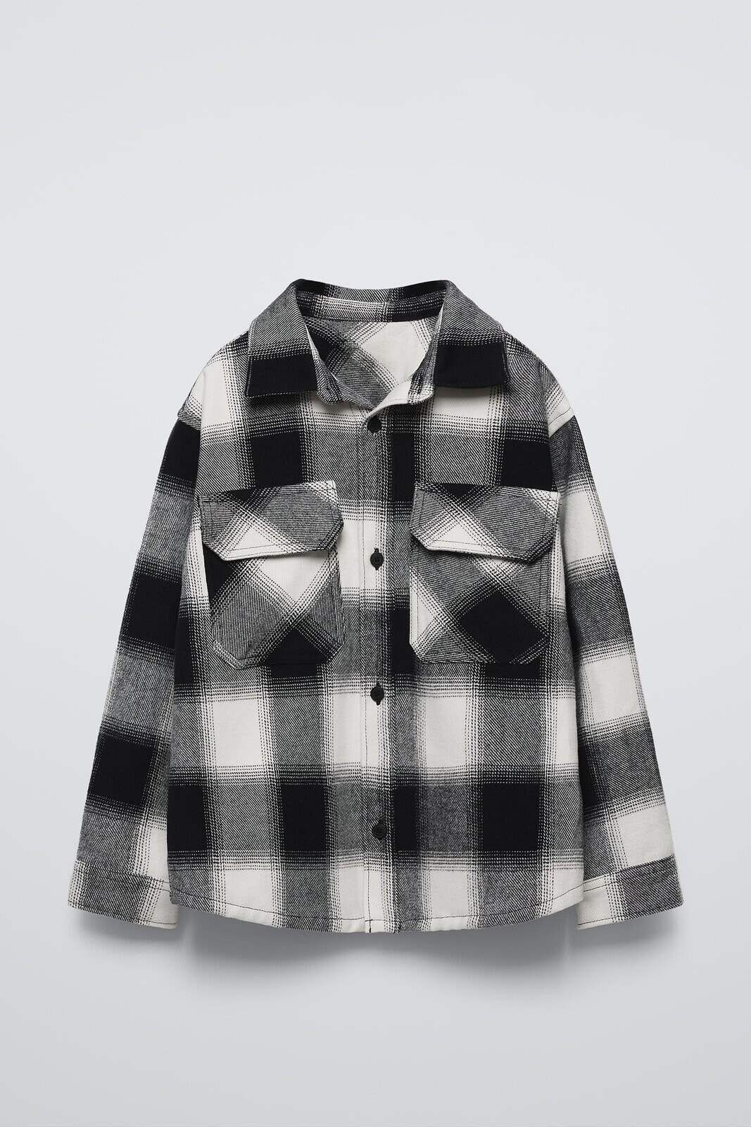 Checked overshirt with pocket