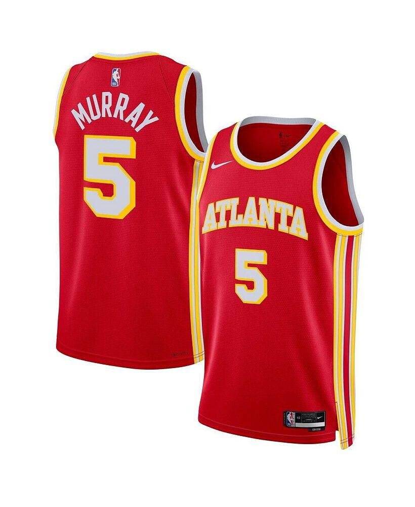Nike men's and Women's Dejounte Murray Red Atlanta Hawks Swingman Jersey - Icon Edition