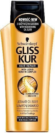Schwarzkopf Gliss Kur Ultimate Oil Elixir Shampoo Питательный и укрепляющий шампунь с маслами для поврежденных и сухих волос 250 мл