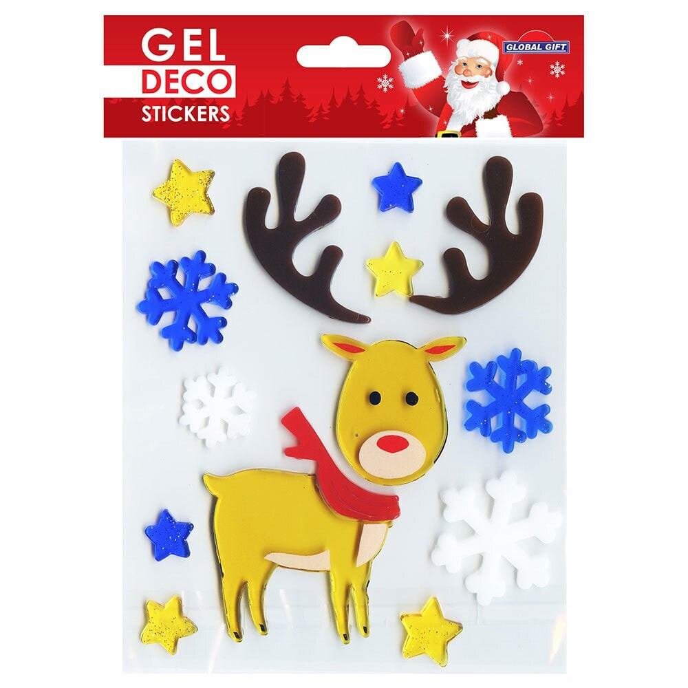 BANDAI Gel Deco Navidad Reno Stickers