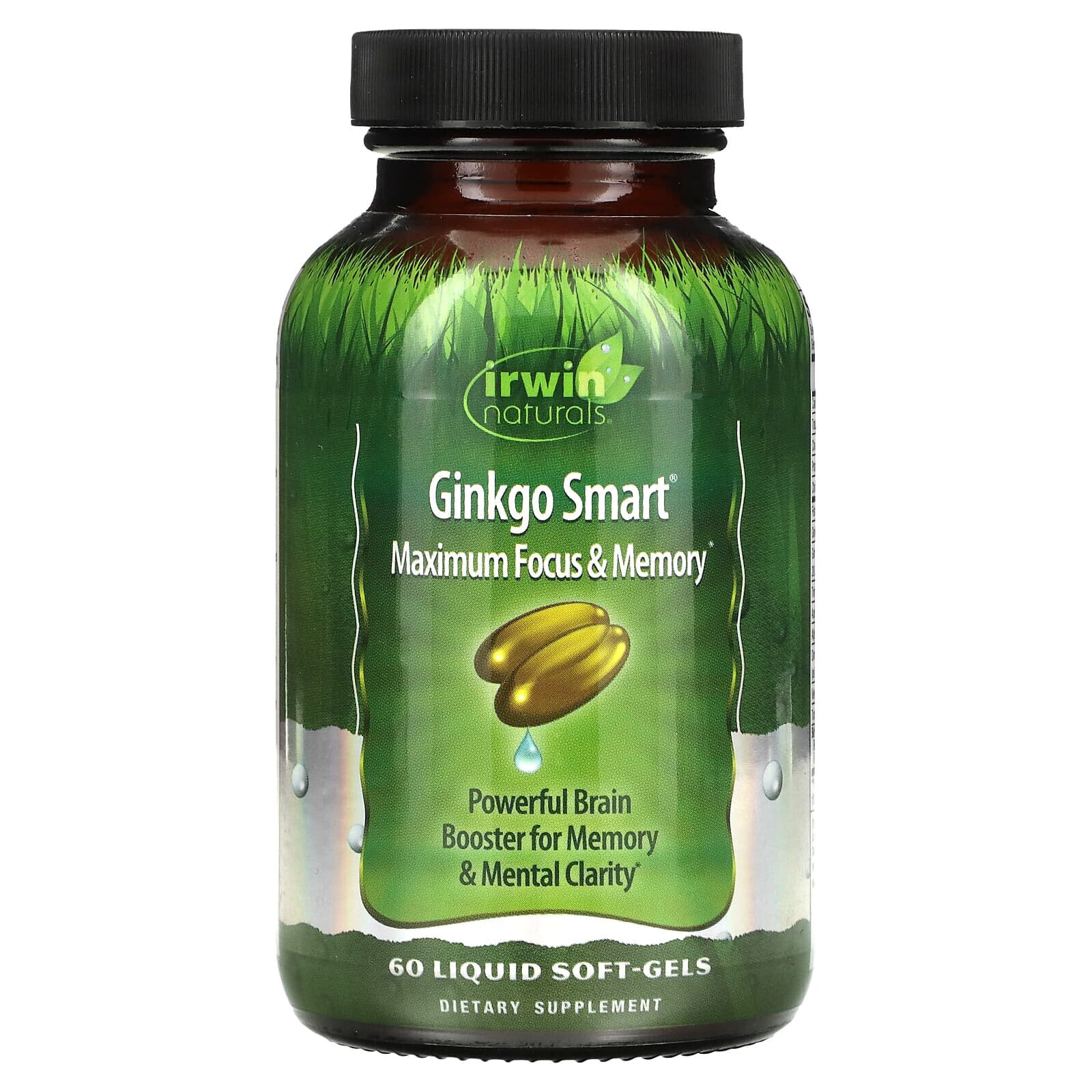 Irwin Naturals, Ginkgo Smart, Maximum Focus & Memory, 120 Liquid Soft-Gels