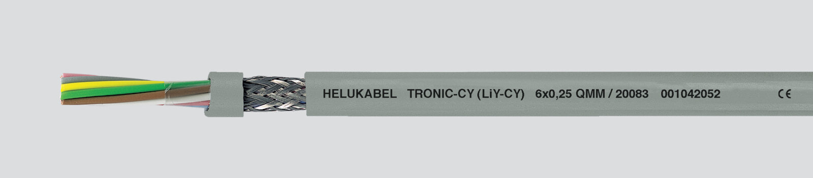 Helukabel 20066 - Low voltage cable - Grey - Cooper - 0.34 mm² - 103 kg/km - -5 - 80 °C