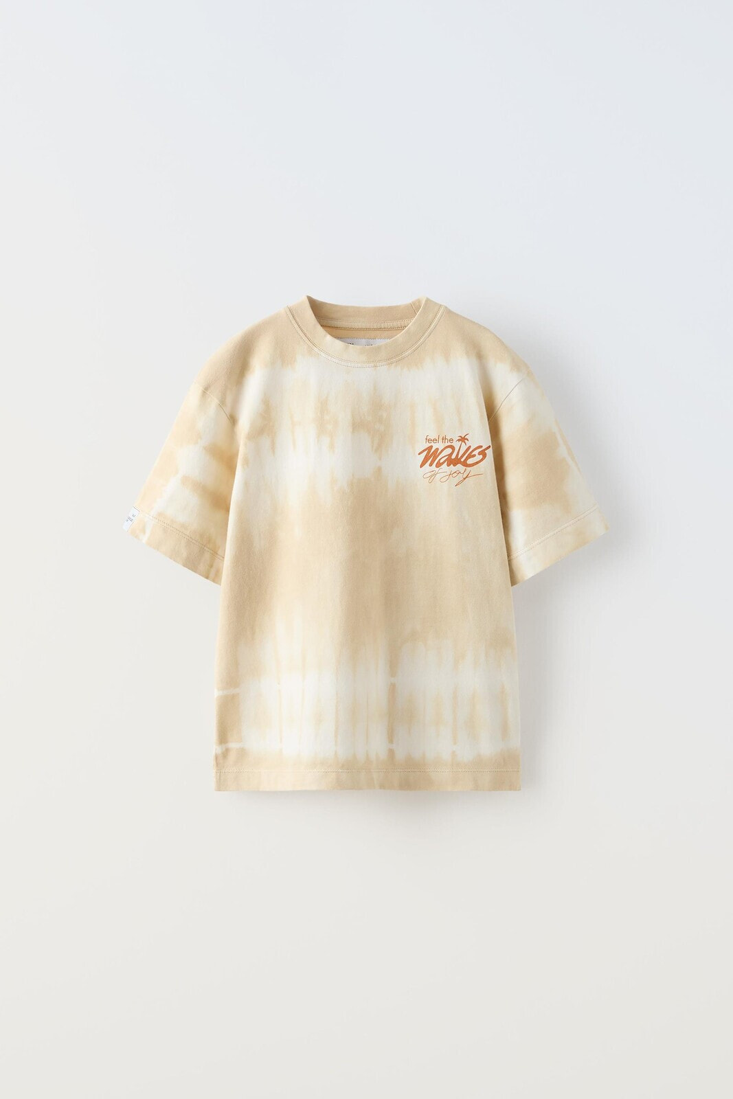 Tie-dye t-shirt with slogan