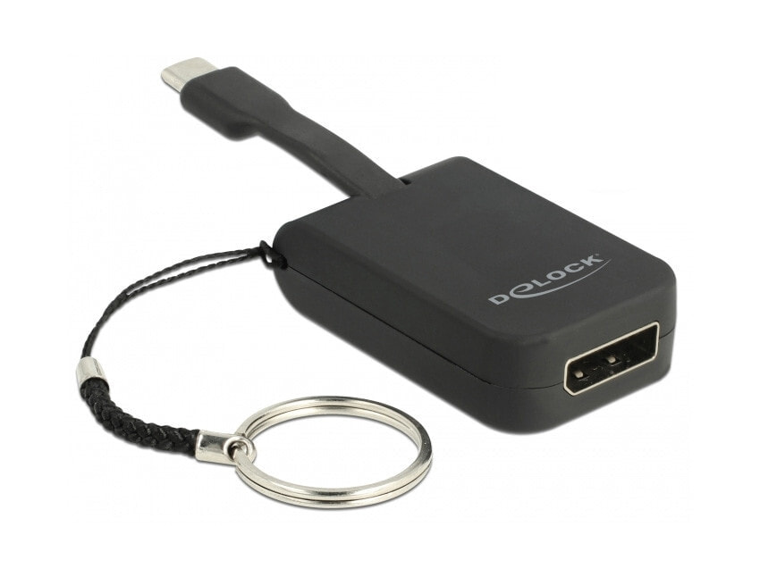 DeLOCK 63940 видео кабель адаптер 0,03 m USB Type-C DisplayPort Черный