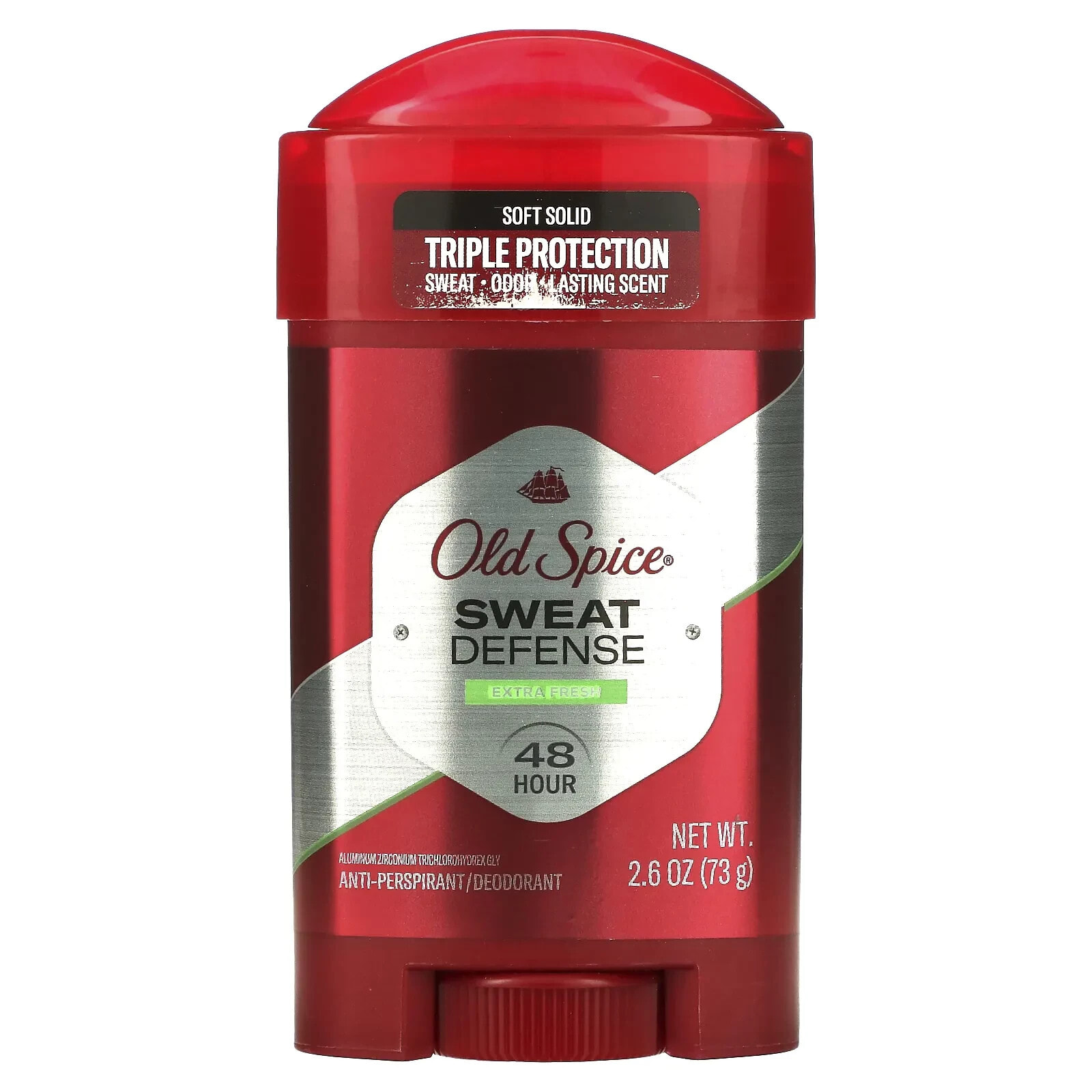 Anti-Perspirant Deodorant, Sweat Defense, Soft Solid, Extra Fresh, 2.6 oz (73 g)