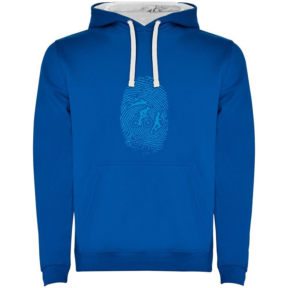 KRUSKIS Triathlon Fingerprint Two-Colour Hoodie