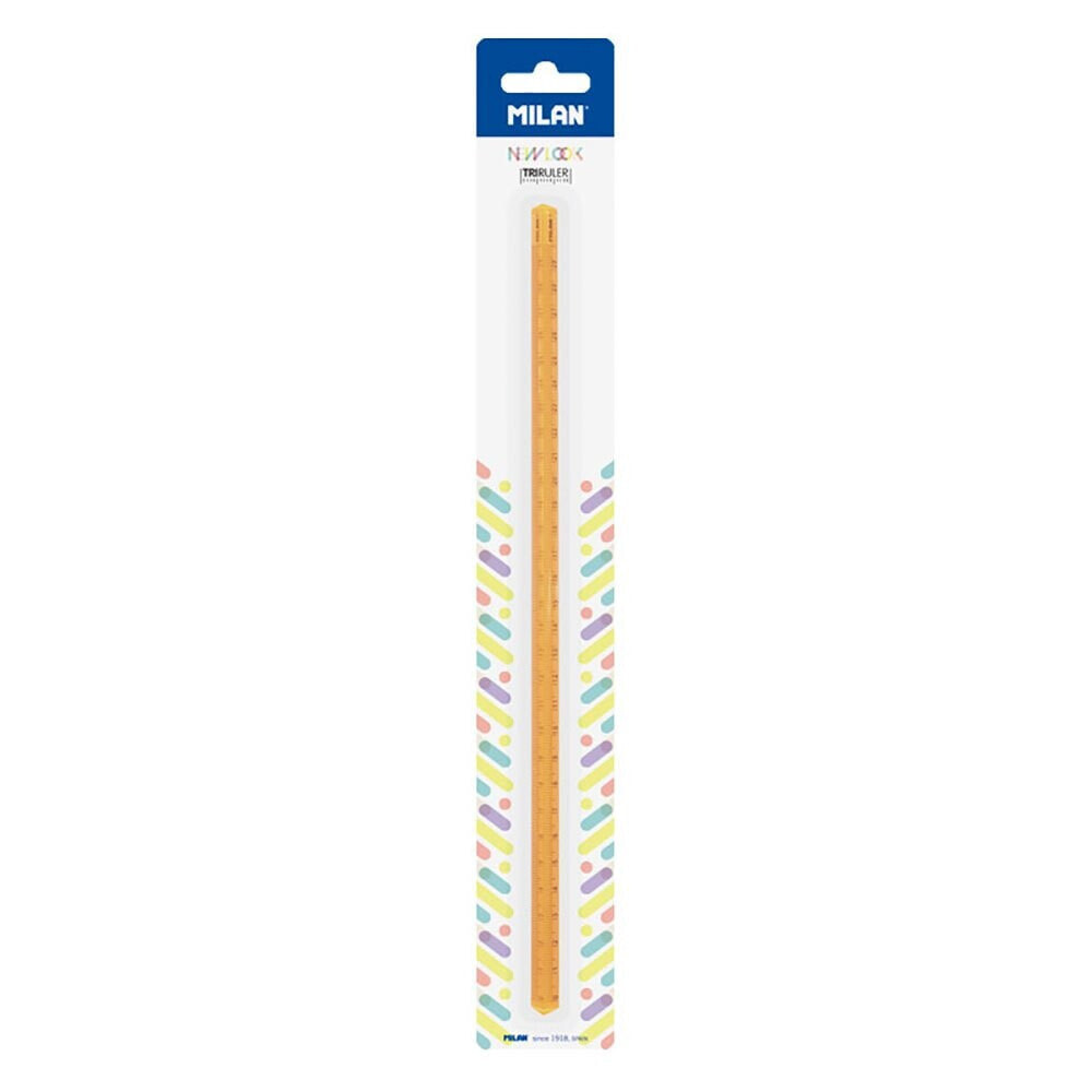 MILAN Triangular Transparent Ruler 30 Cm New Look Series