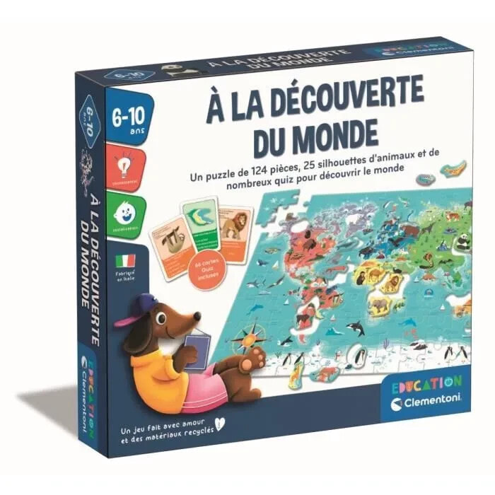 Clementoni Puzzle zum Entdecken der Welt Mit Aktivitten, Herausforderungen, Tombola und Forschungsspiel Ab 6 Jahren
