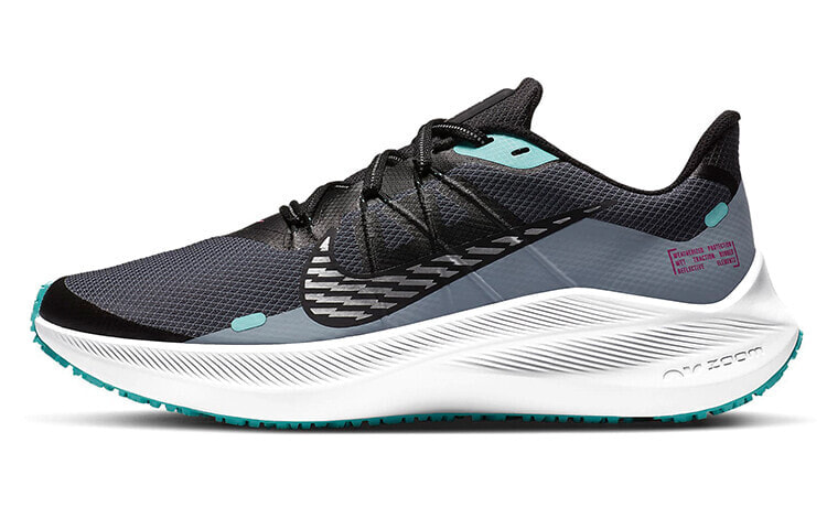 Nike Zoom Winflo 7 Shield 低帮 跑步鞋 女款 黑灰绿 / Кроссовки Nike Zoom Winflo 7 Shield CU3868-403