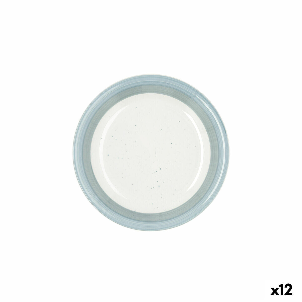 Dessert dish Quid Allegra Aqua Ceramic Bicoloured (19 cm) (12 Units)