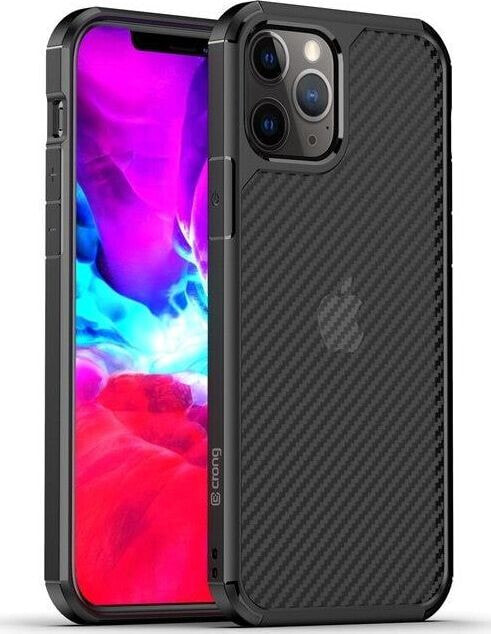 Crong Crong Hybrid Carbon - etui iPhone 12 Mini czarny