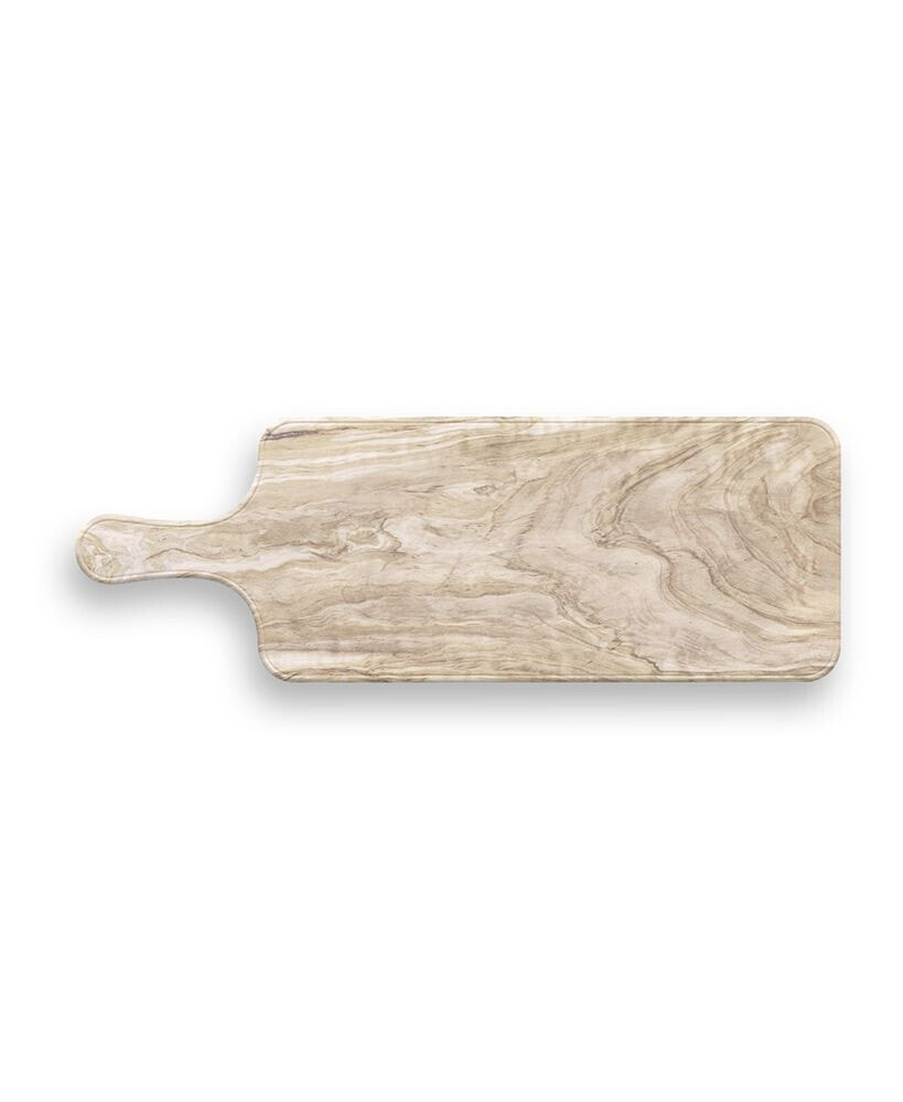 TarHong melamine Faux Real Desert Wood Paddle Serving Tray, 16.9
