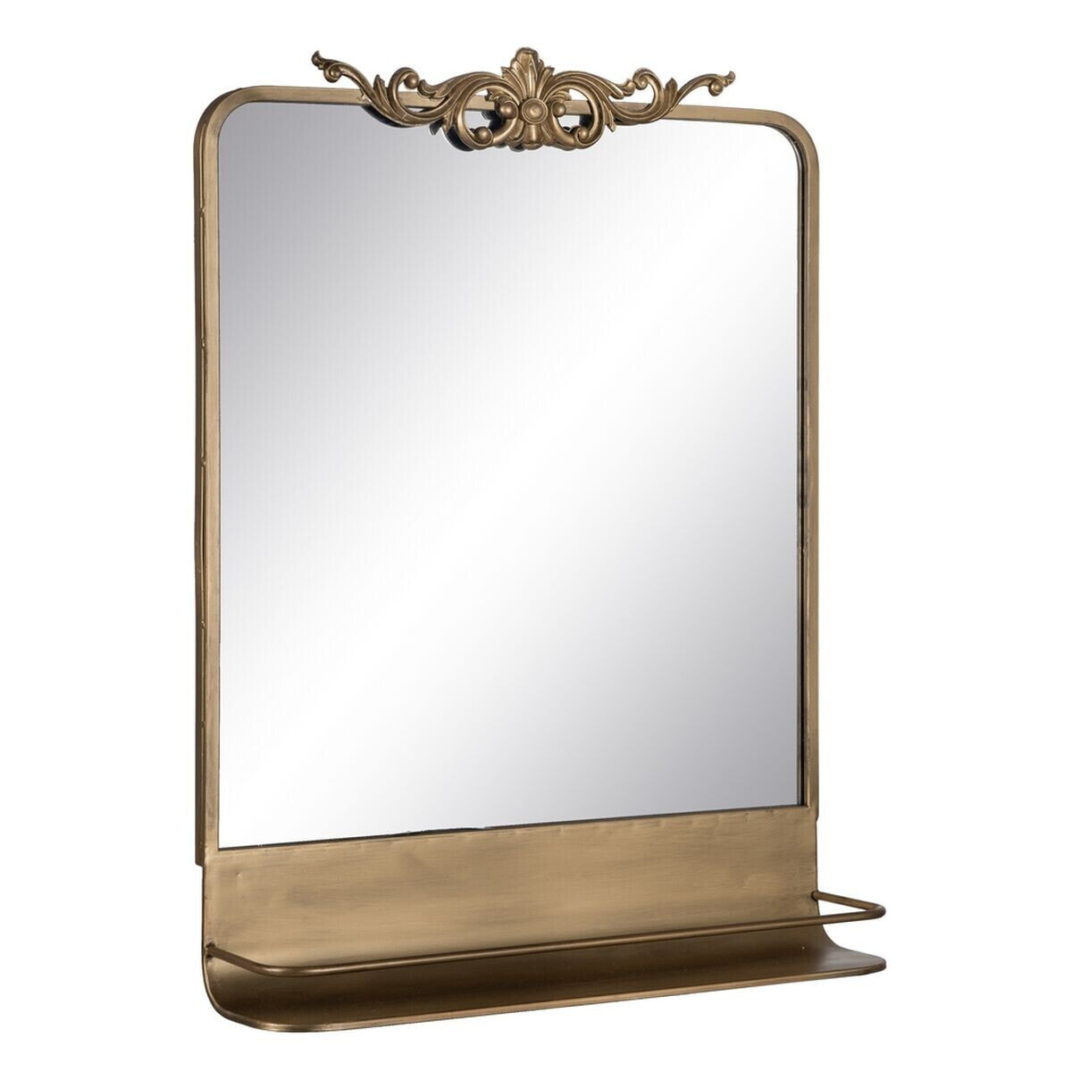 Настенное зеркало Позолоченный Стеклянный Железо 62 x 16 x 65 cm