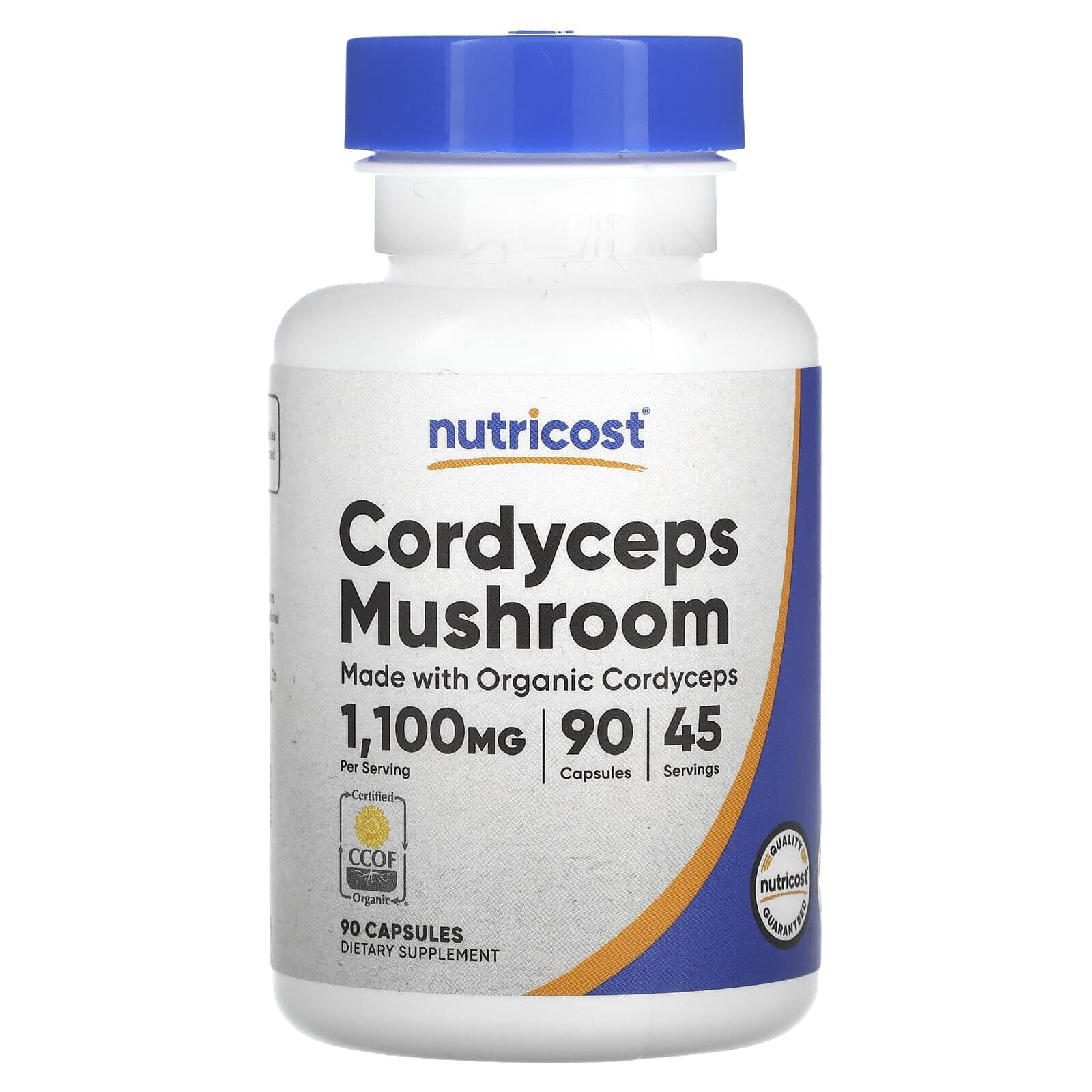 Cordyceps Mushroom, 1,100 mg, 90 Capsules (550 mg per Capsule)