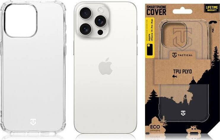 Tactical Tactical TPU Plyo Cover for Apple iPhone 15 Pro Transparent standard