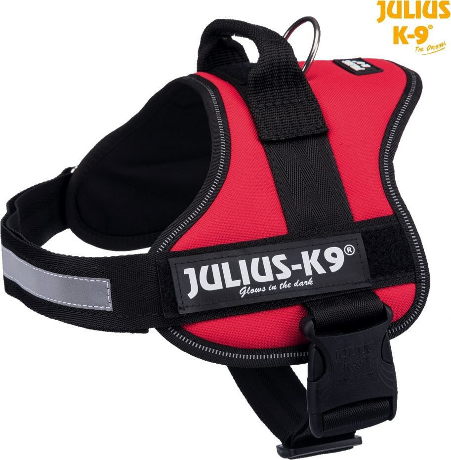 Trixie Julius-K9® harness, 0 / M – L: 58–76 cm / 40 mm, red
