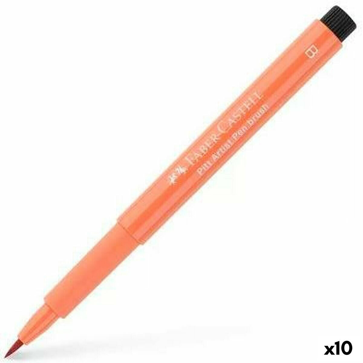 Felt-tip pens Faber-Castell Pitt Artist Cinnamon (10 Units)