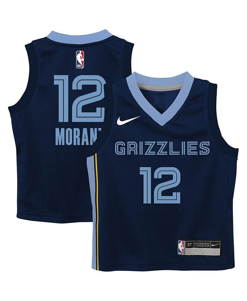 Nike toddler Boys and Girls Ja Morant Navy Memphis Grizzlies Swingman Player Jersey - Icon Edition