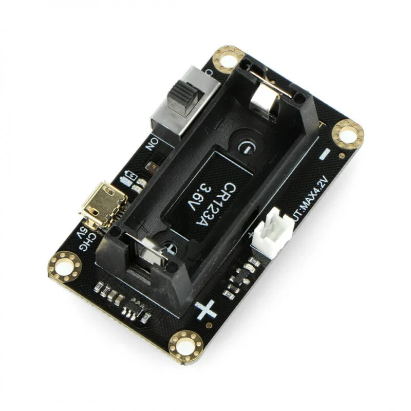CR123A Li-ion battery holder for micro: Maqueen - DFRobot FIT0611