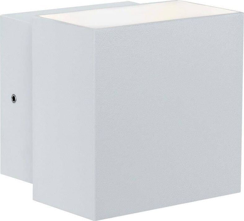 Kinkiet Paulmann Oprawa elewacyjna Cybo LED 2x3W 230V IP65 kwadratowy 100x100mm Biały Aluminium (PL18003) - Paulmann