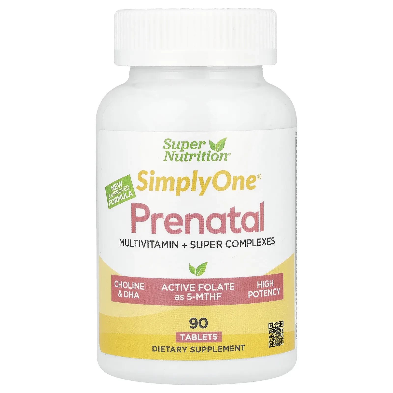 Simply One®, Prenatal Multivitamin with Super Greens & Spices, 90 Tablets