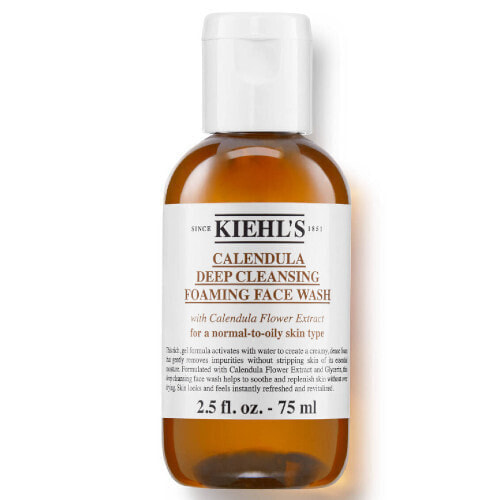 Kiehl's Calendula Deep Cleansing Гель для умывания с календулой для нормальной и  жирной кожи 75 мл