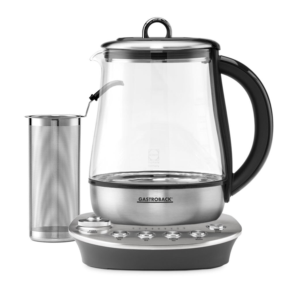 Gastroback Design Tea Aroma Plus чайная машина 1,5 L 1400 W Черный, Серебристый 42434