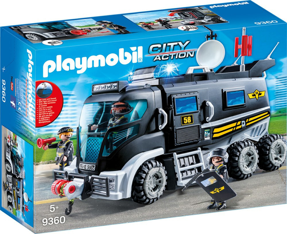 Конструктор Playmobil City Action 9360 ,Тактическое подразделение грузовик