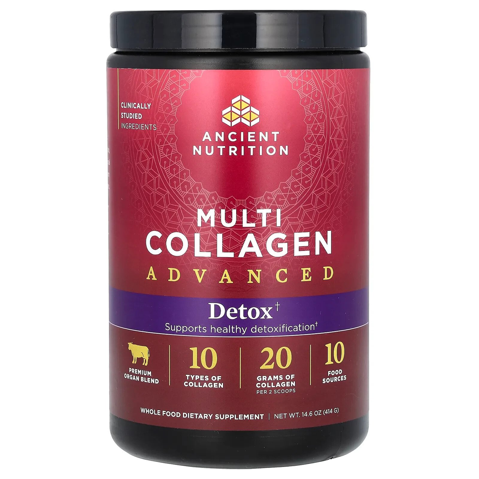 Multi Collagen Advanced, Detox, 14.6 oz (414 g)