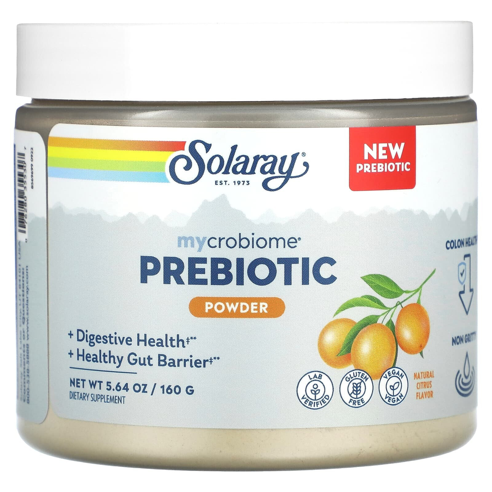 Solaray, Пребиотик Mycrobiome в порошке, без добавок, 160 г (5,64 унции)