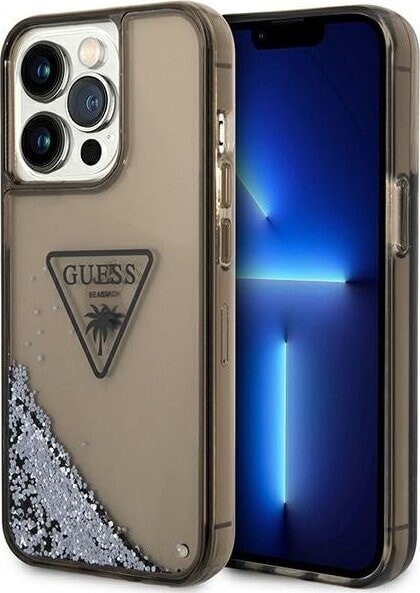 Guess Etui Guess GUHCP14XLFCTPK Apple iPhone 14 Pro Max czarny/black hardcase Liquid Glitter Palm Collection