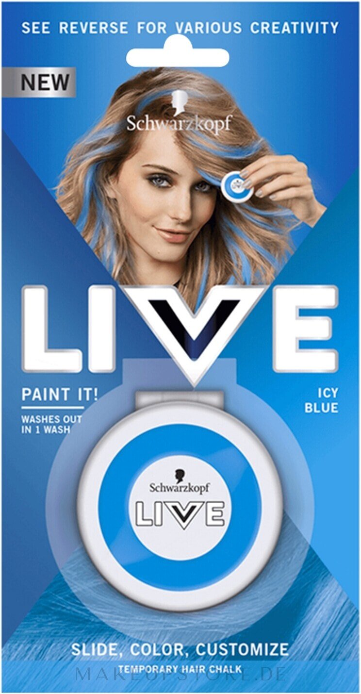 Abwaschbare Haarkreide - Schwarzkopf Live Paint It!