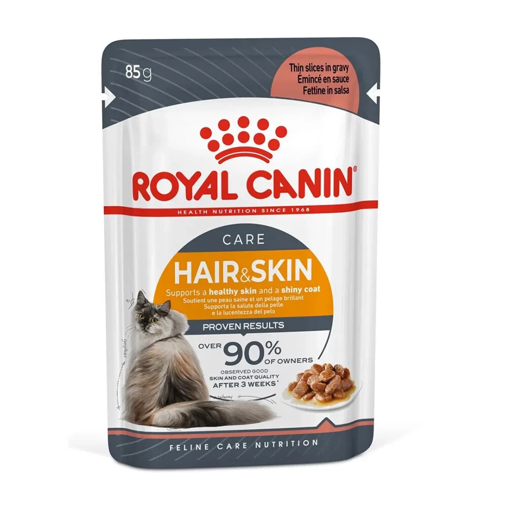 ROYAL CANIN Hair & skin care slices ingravy wet cat food 85g