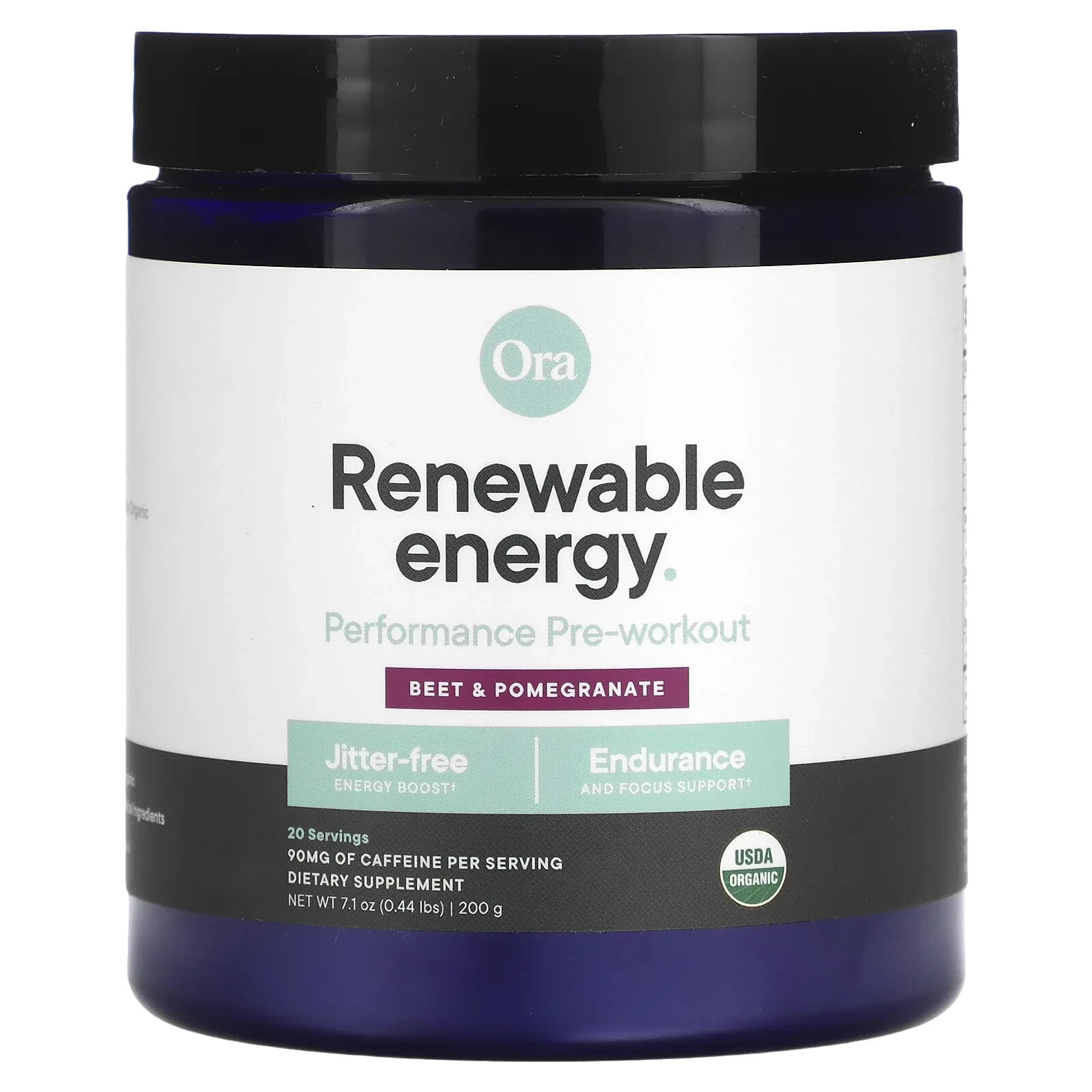 Renewable Energy, Performance Pre-Workout, Beet & Pomegranate, 0.44 lb (200 g)