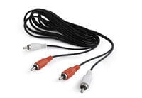 Cablexpert CCA-2R2R-6 аудио кабель 1,8 m 2 x RCA Черный, Красный, Белый