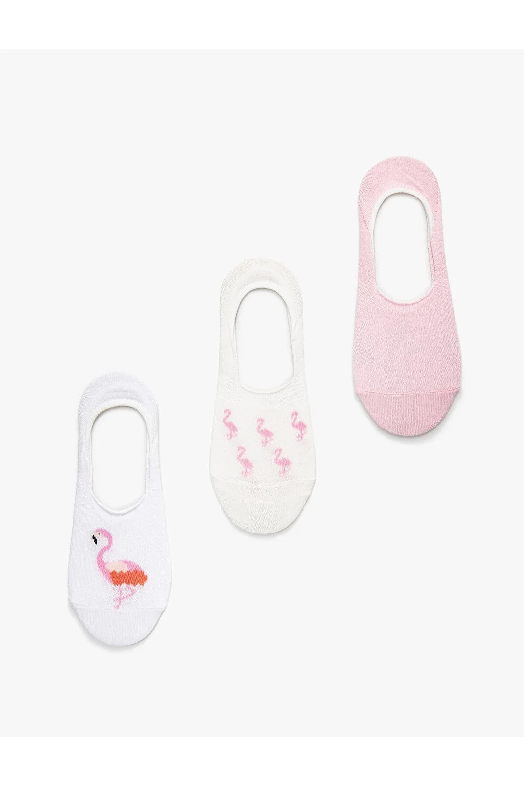 3'lü Babet Çorap Seti Flamingo Desenli