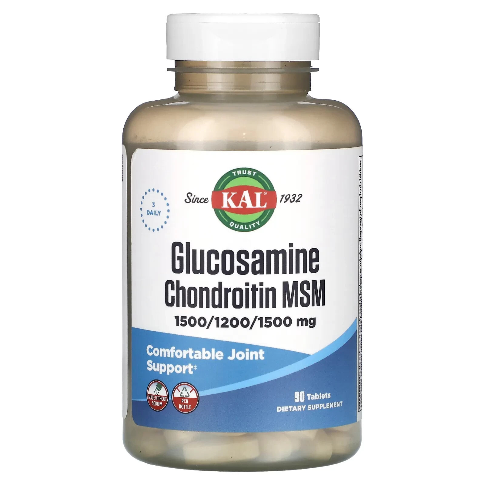 Glucosamine Chondroitin MSM, 60 Tablets