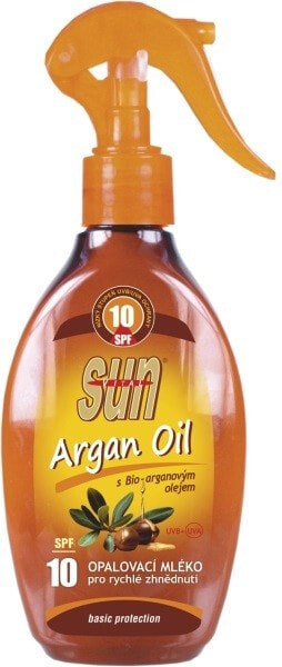 Sun Sun Argan Oil Sunscreen Body Tanning Spray SPF10 Солнцезашитный спрей-усилитель загара 200 мл