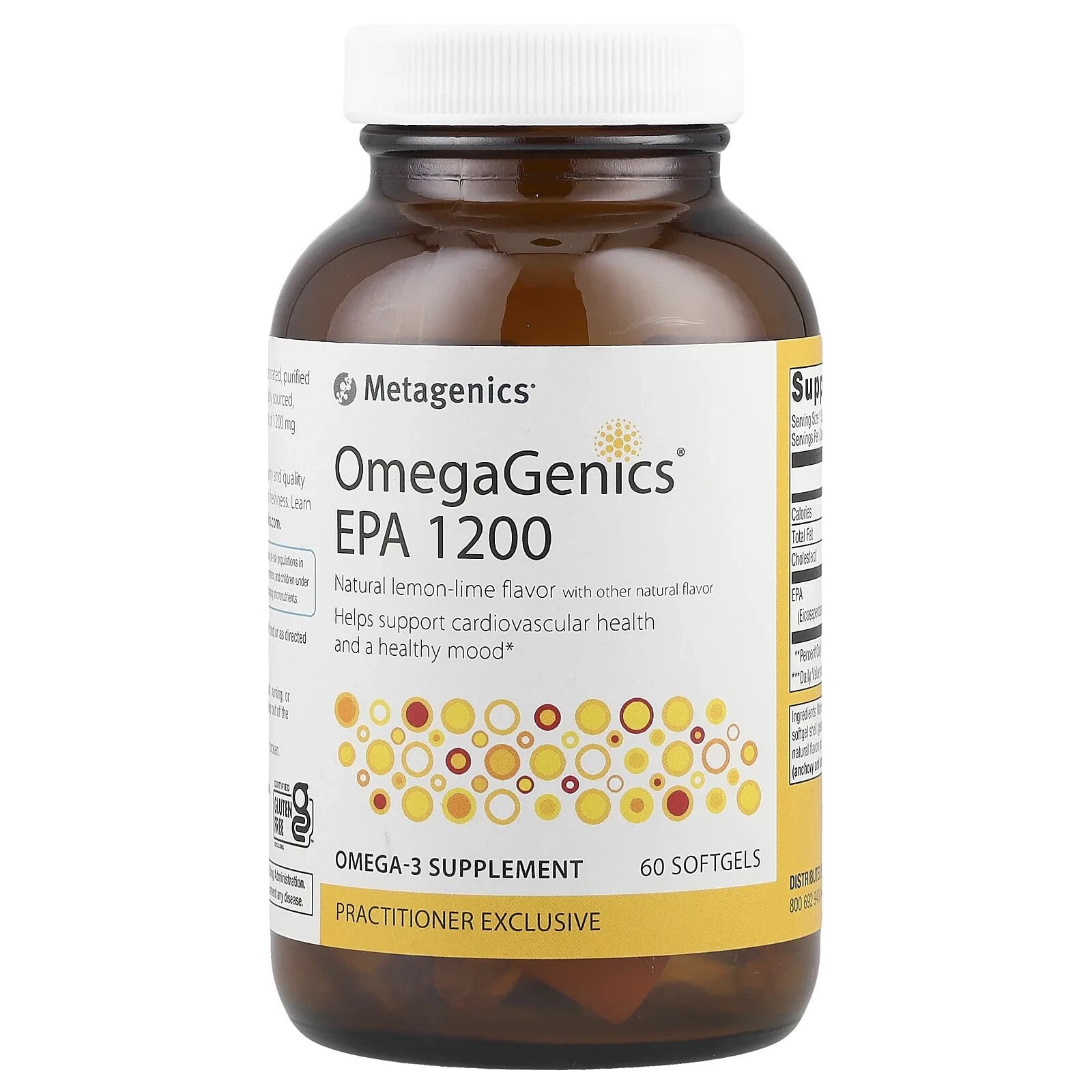 OmegaGenics®, EPA 1200, Natural Lemon Lime, 90 Softgels