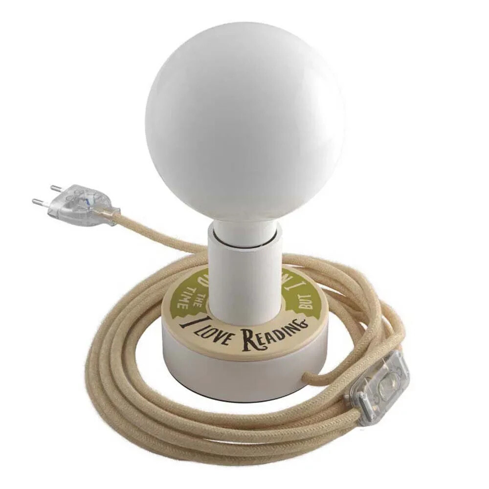 CREATIVE CABLES Posaluce Mini-UFO Reading Balls Love Reading - 2 Pages Lamp With Light Bulb