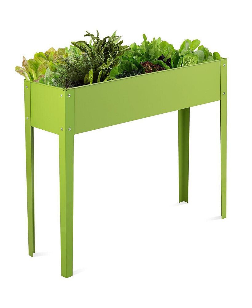 Costway 40''x12'' Outdoor Elevated Garden Plant Stand Raised Tall Flower Bed