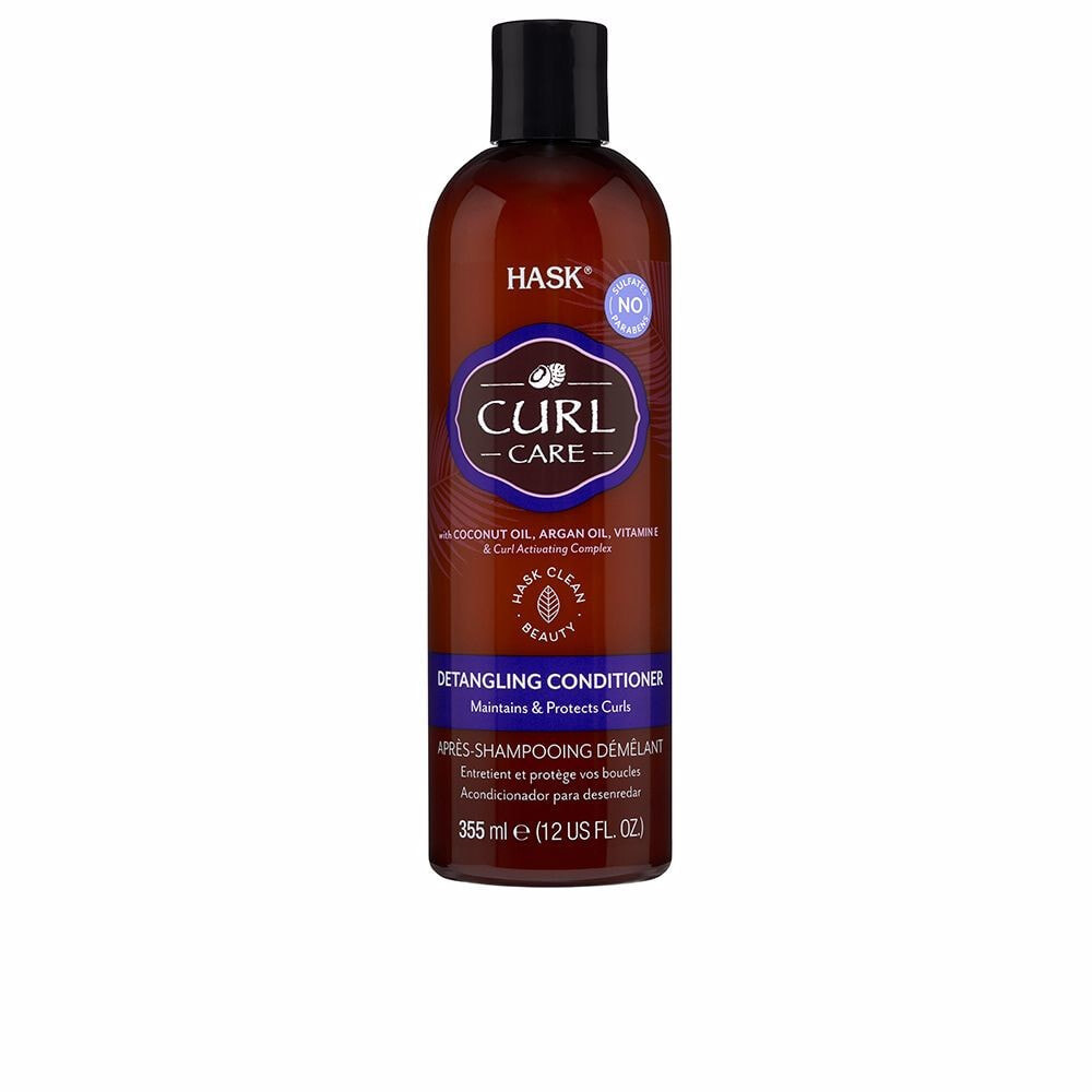 Hask Curl Care Detangling Conditioner Питательный кондиционер для волос с натуральными маслами и витамином Е 355 мл