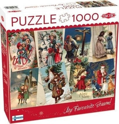 Tactic Puzzle 1000 Vintage Christmas Cards