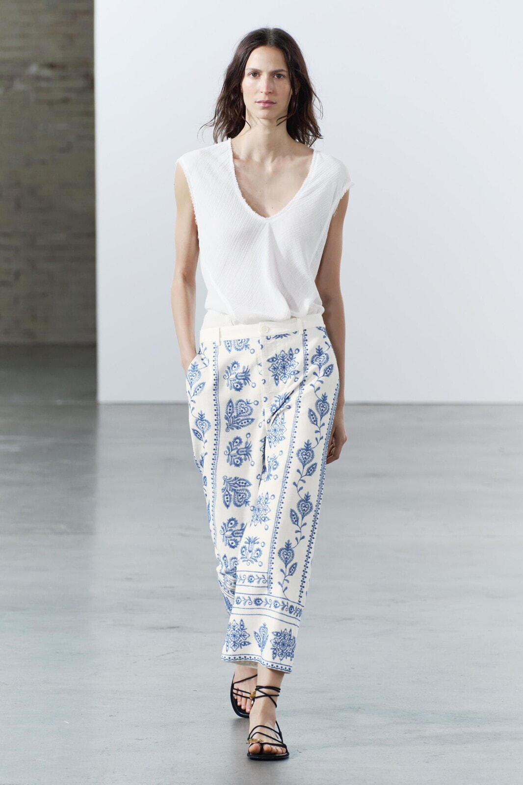 Zw collection embroidered culottes